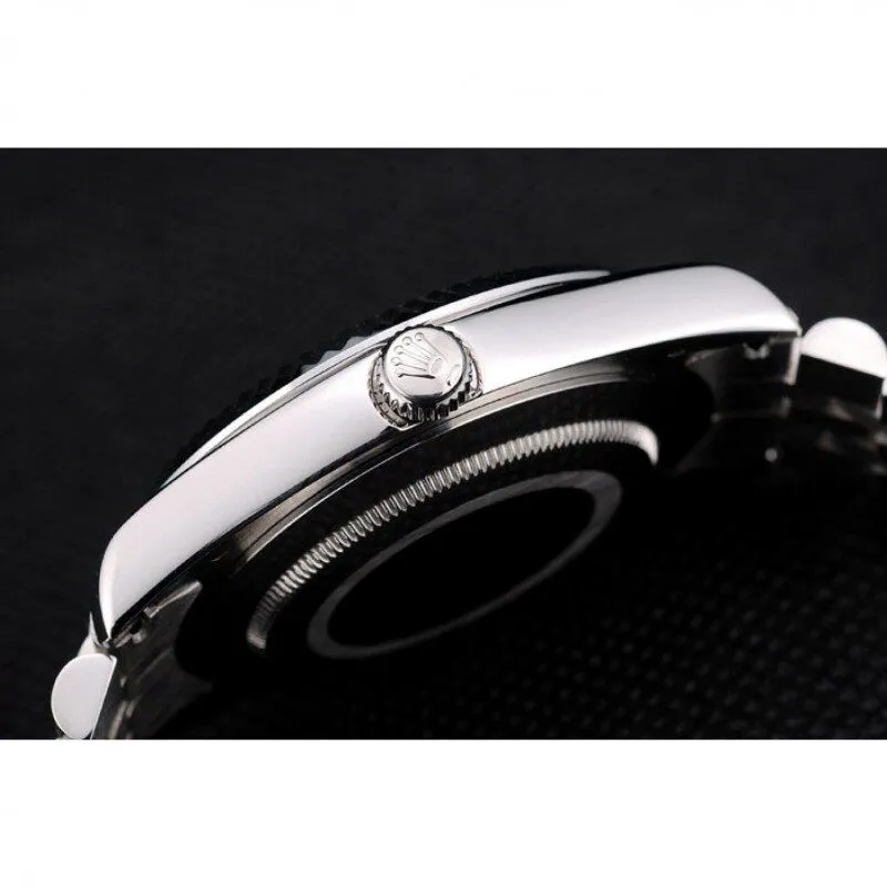 Swiss DateJust Stainless Steel Ribbed Bezel Flower Silver Dial 42001