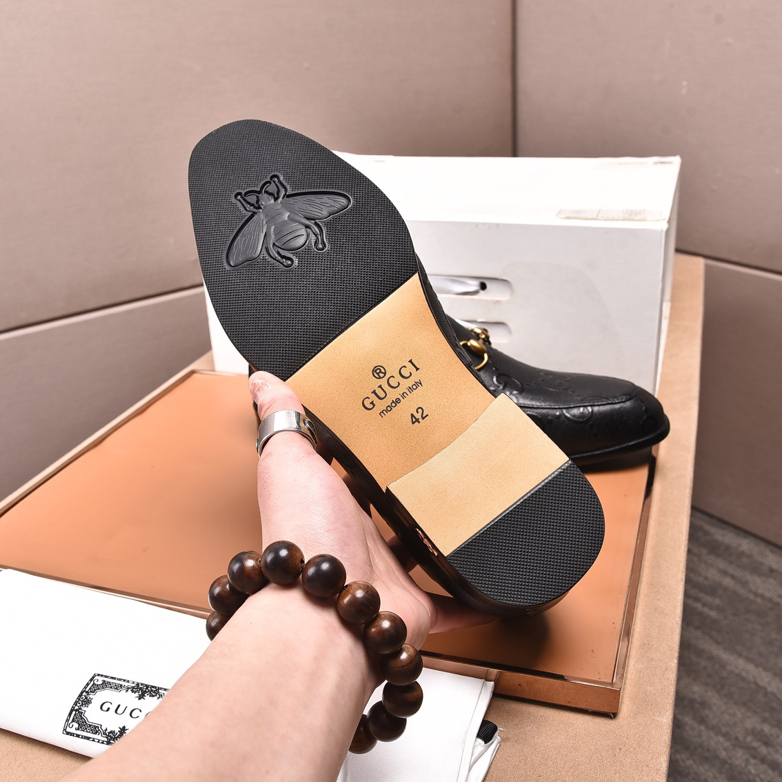 Gucci men's leather shoes-39