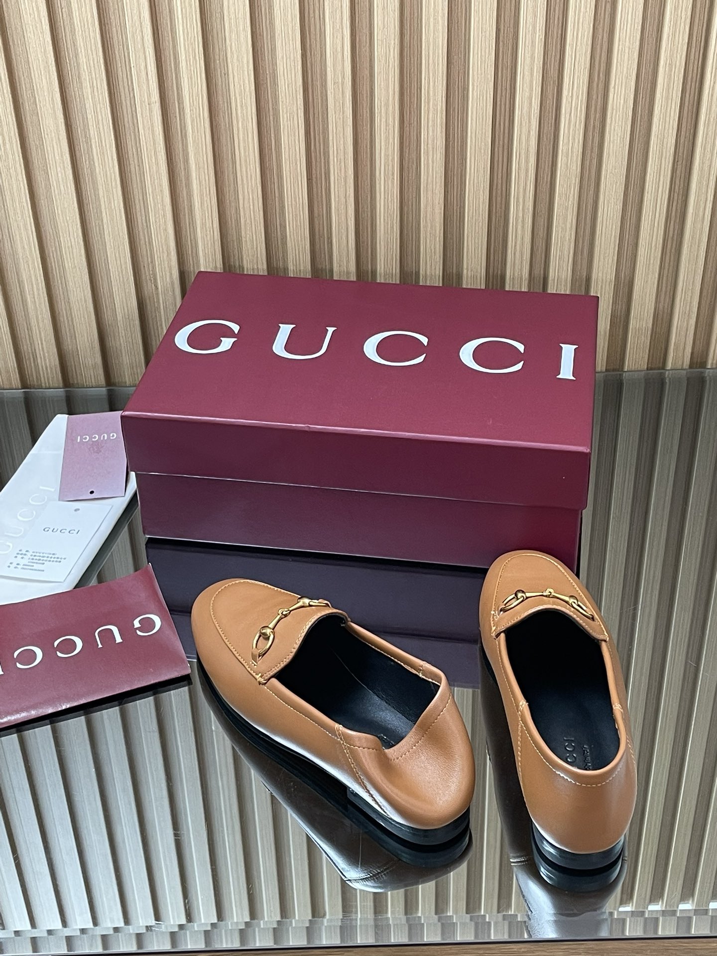 Gucci women's leather shoes-49