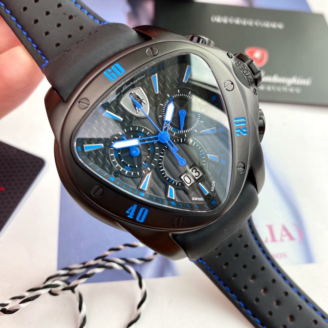 Tonino Lamborghini New Spyder Chronograph blue / Black