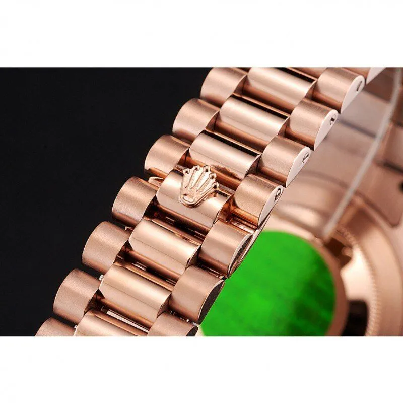 Swiss Day-Date 40 Rose Gold Etched Dial Rose Gold Case And Bracelet