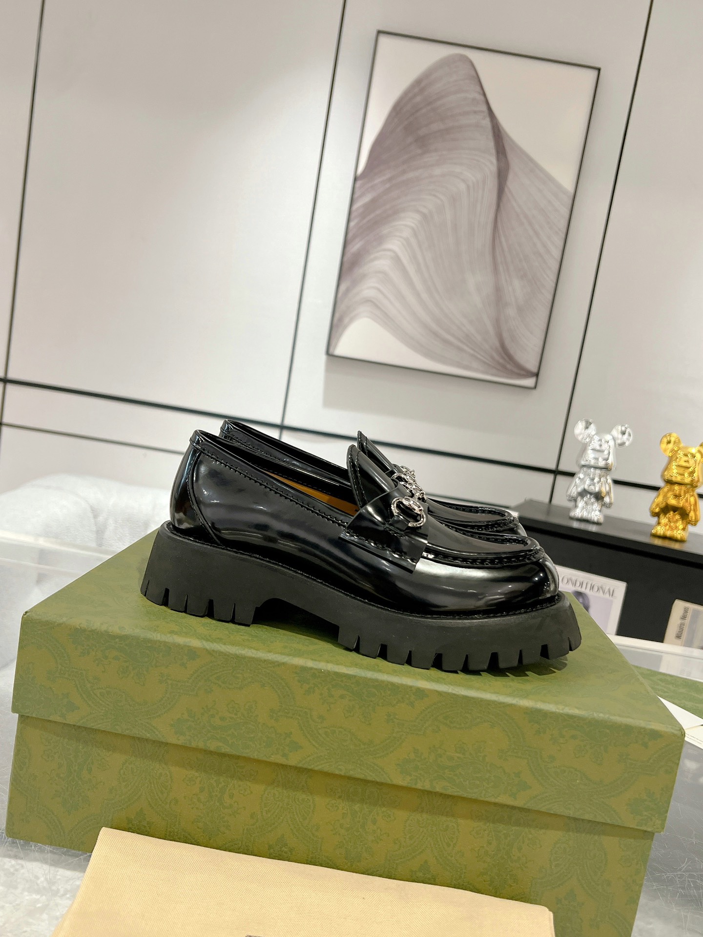 Gucci women's leather shoes-58