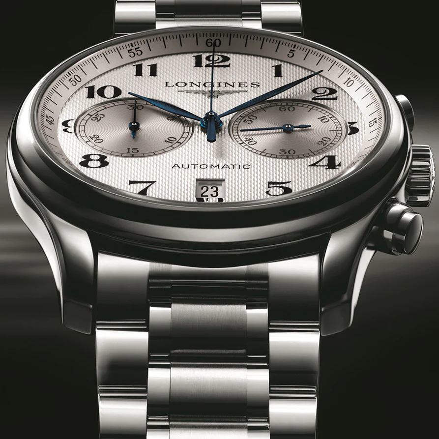 Master 40MM Automatic Chronograph Silver Dial Stainless Steel Watch L26294786