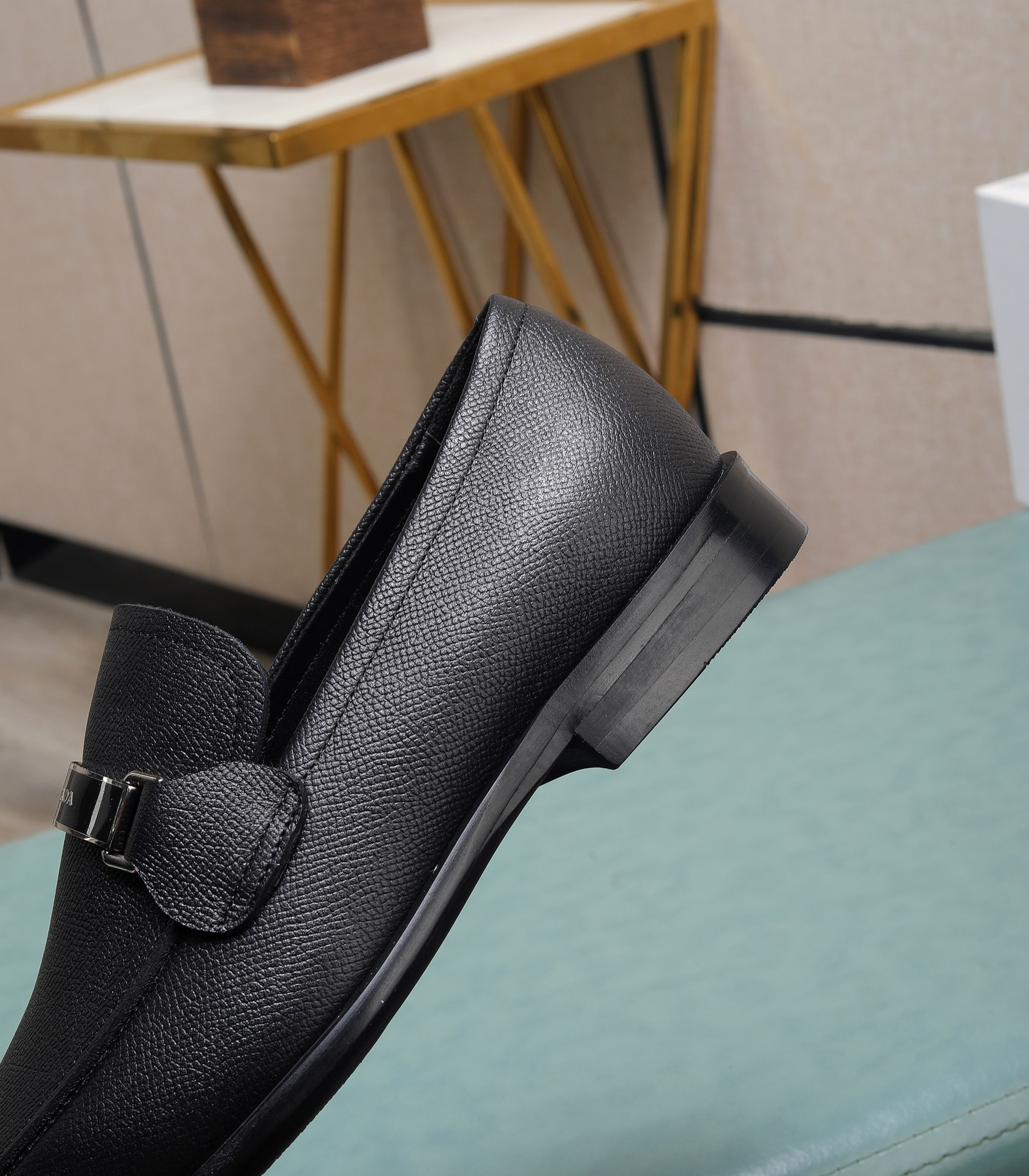 Prada men's leather shoes-28