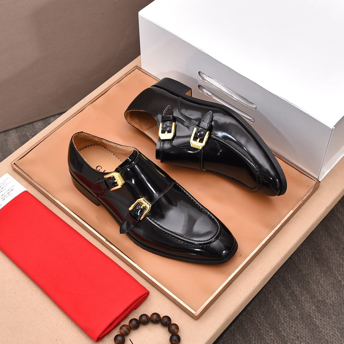 Gucci men's leather shoes-42