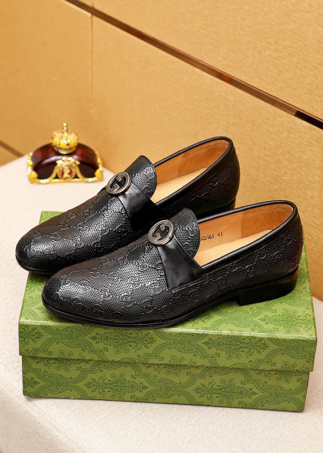 Gucci men's leather shoes-85