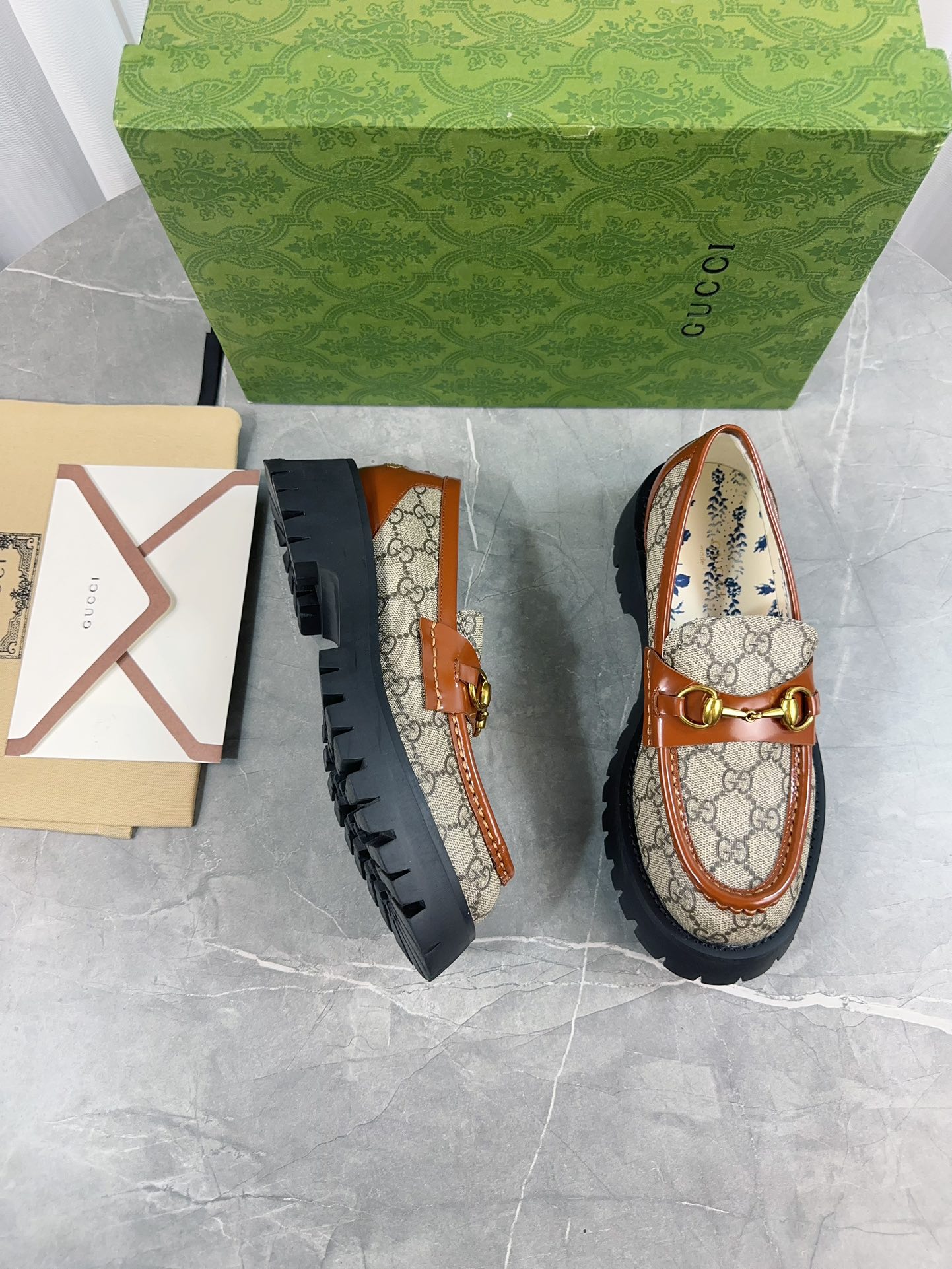 Gucci men's leather shoes-1