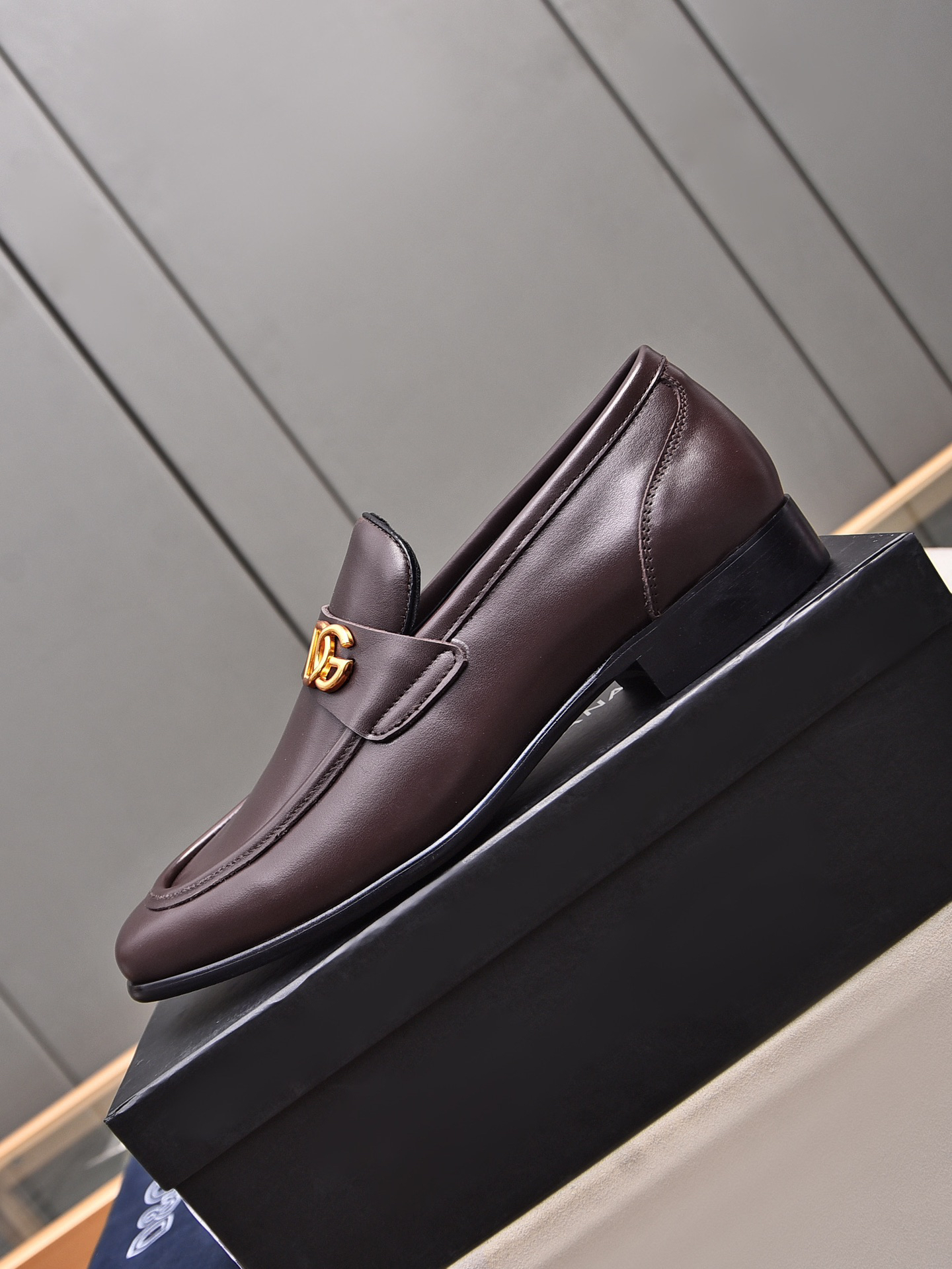 D&G men's leather shoes-62