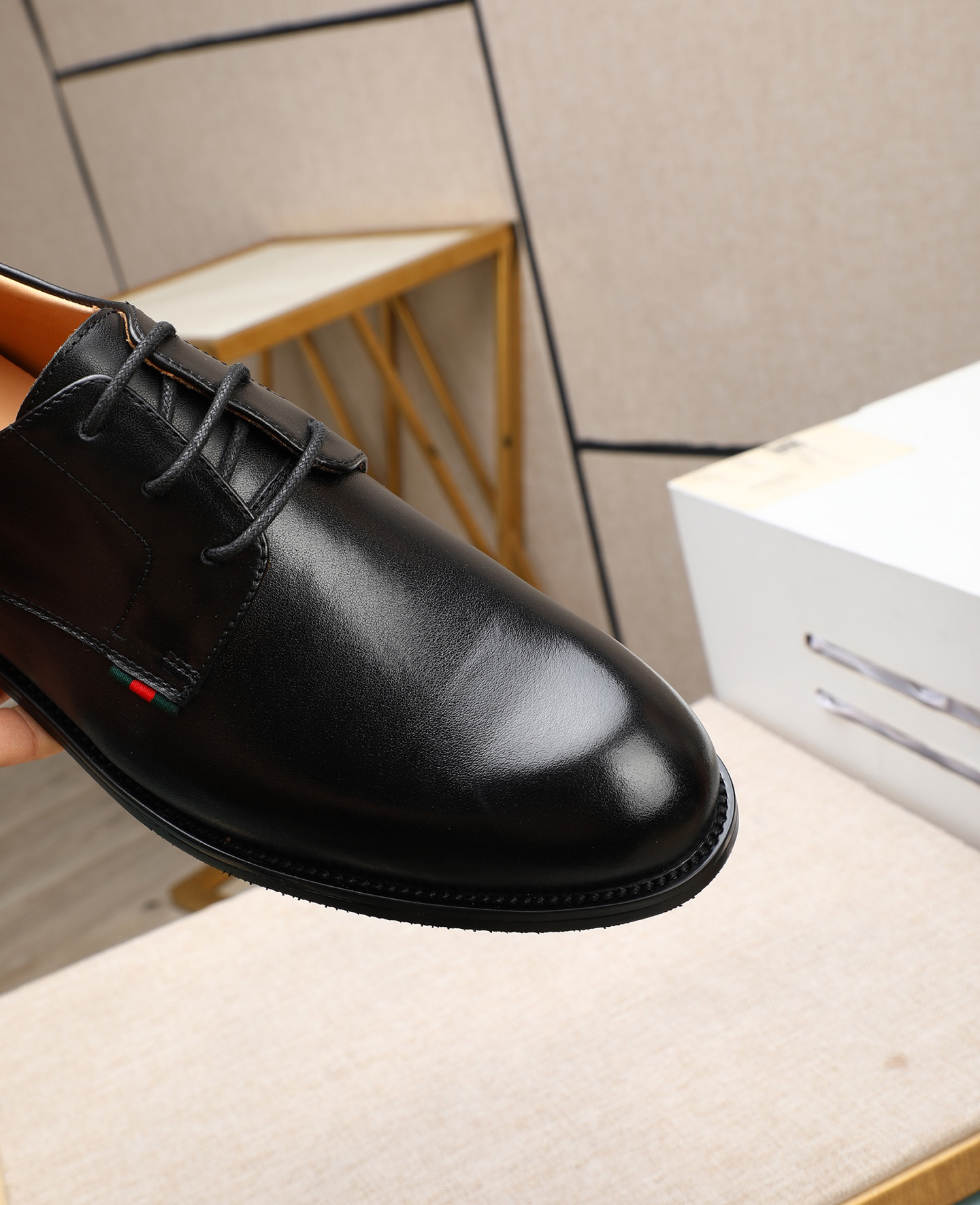 Gucci men's leather shoes-114