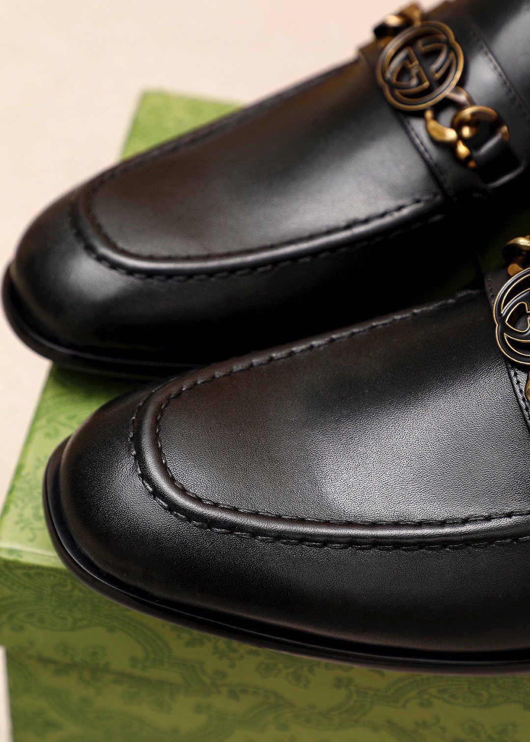 Gucci men's leather shoes-82