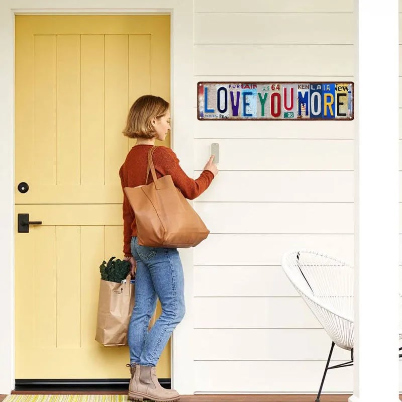 🔥Last Day 49% OFF💖Love You More Vintage Wall Sign