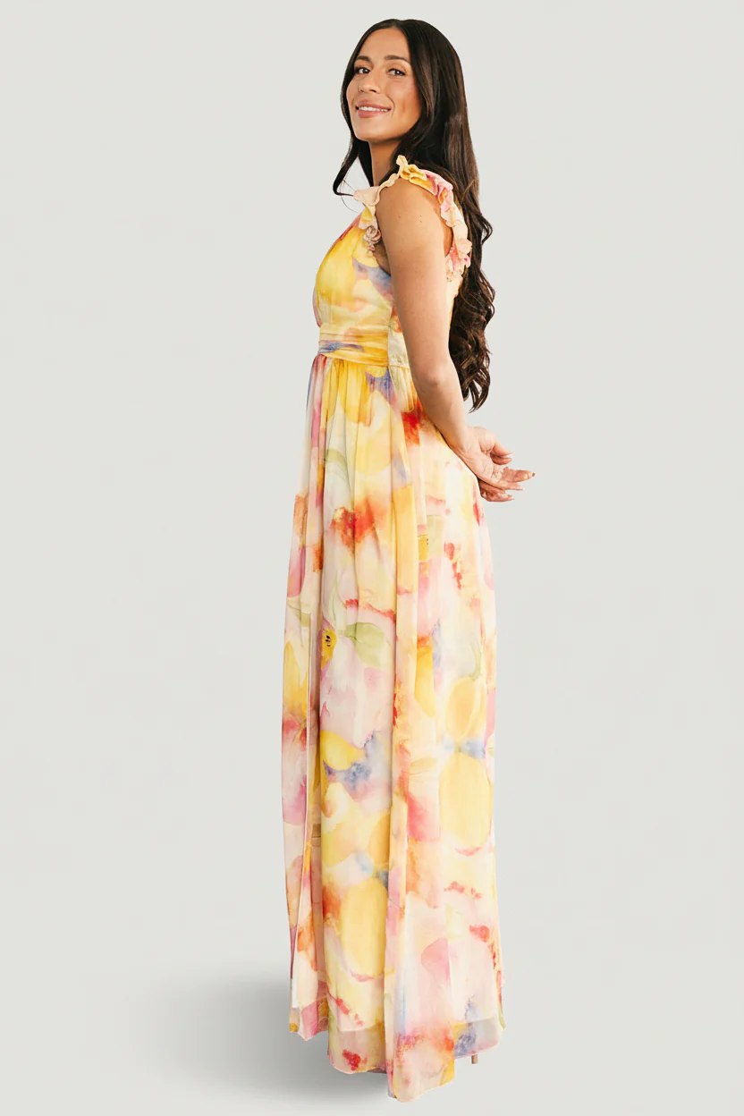 Esperanza Maxi Dress | Yellow Multi