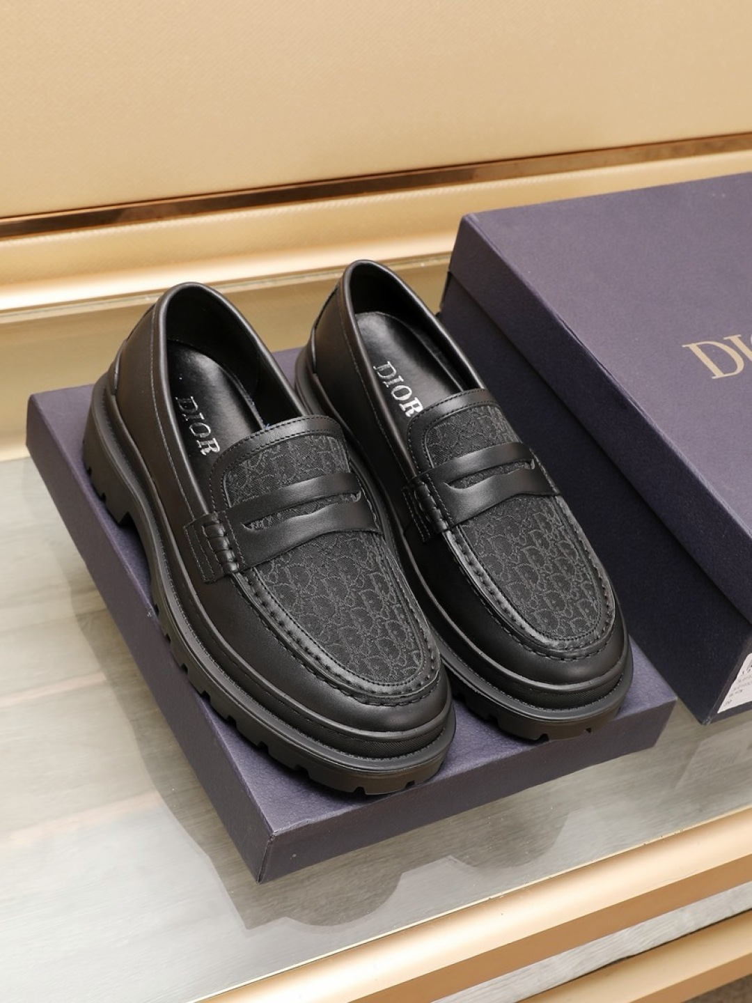 Dior men's leather shoes-73