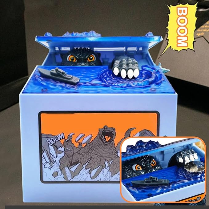 Monster Stealing Piggy Bank, Electronic Chirldren Cash Box Money Bank Toy