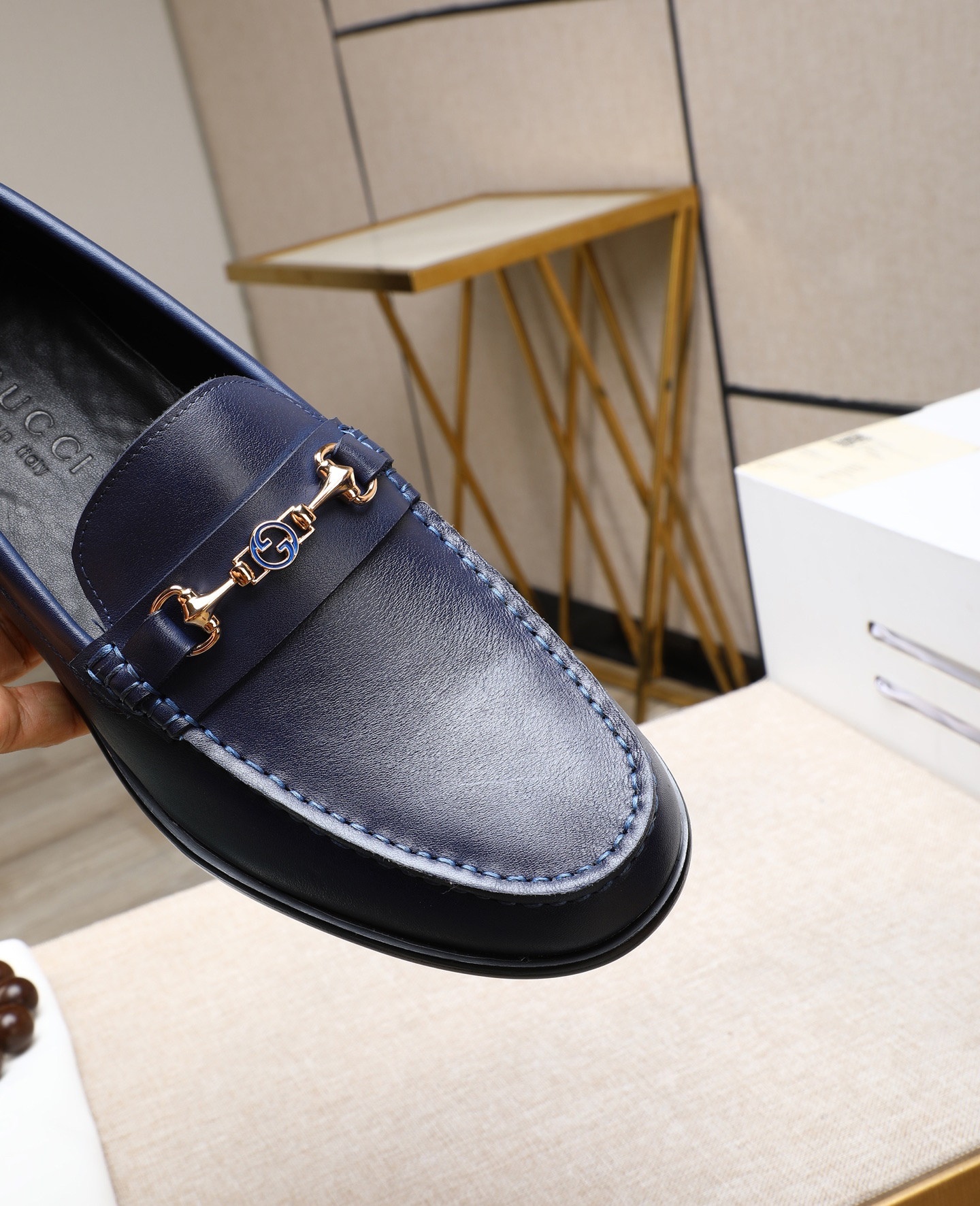 Gucci men's leather shoes-103