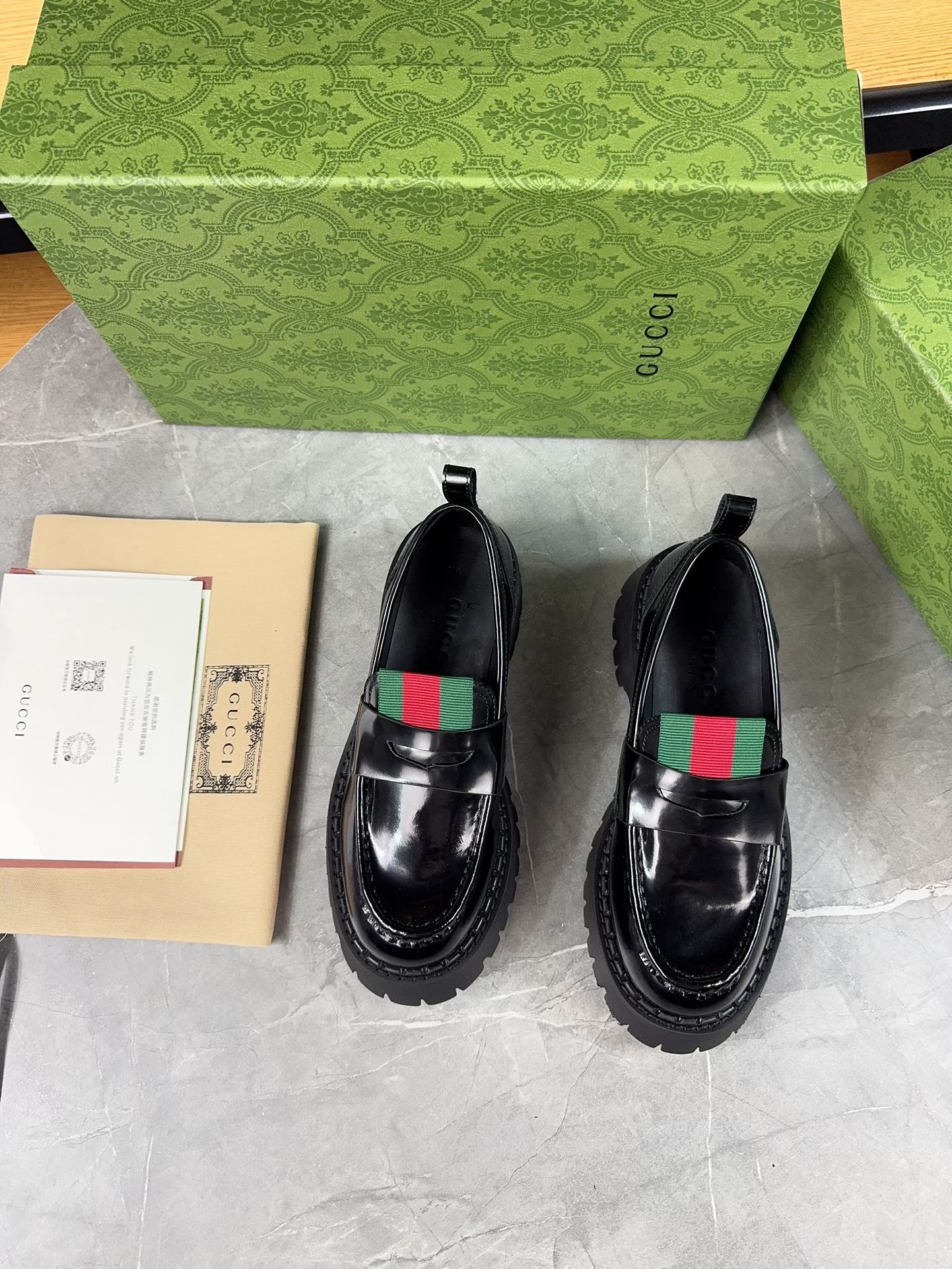 Gucci women's leather shoes-96