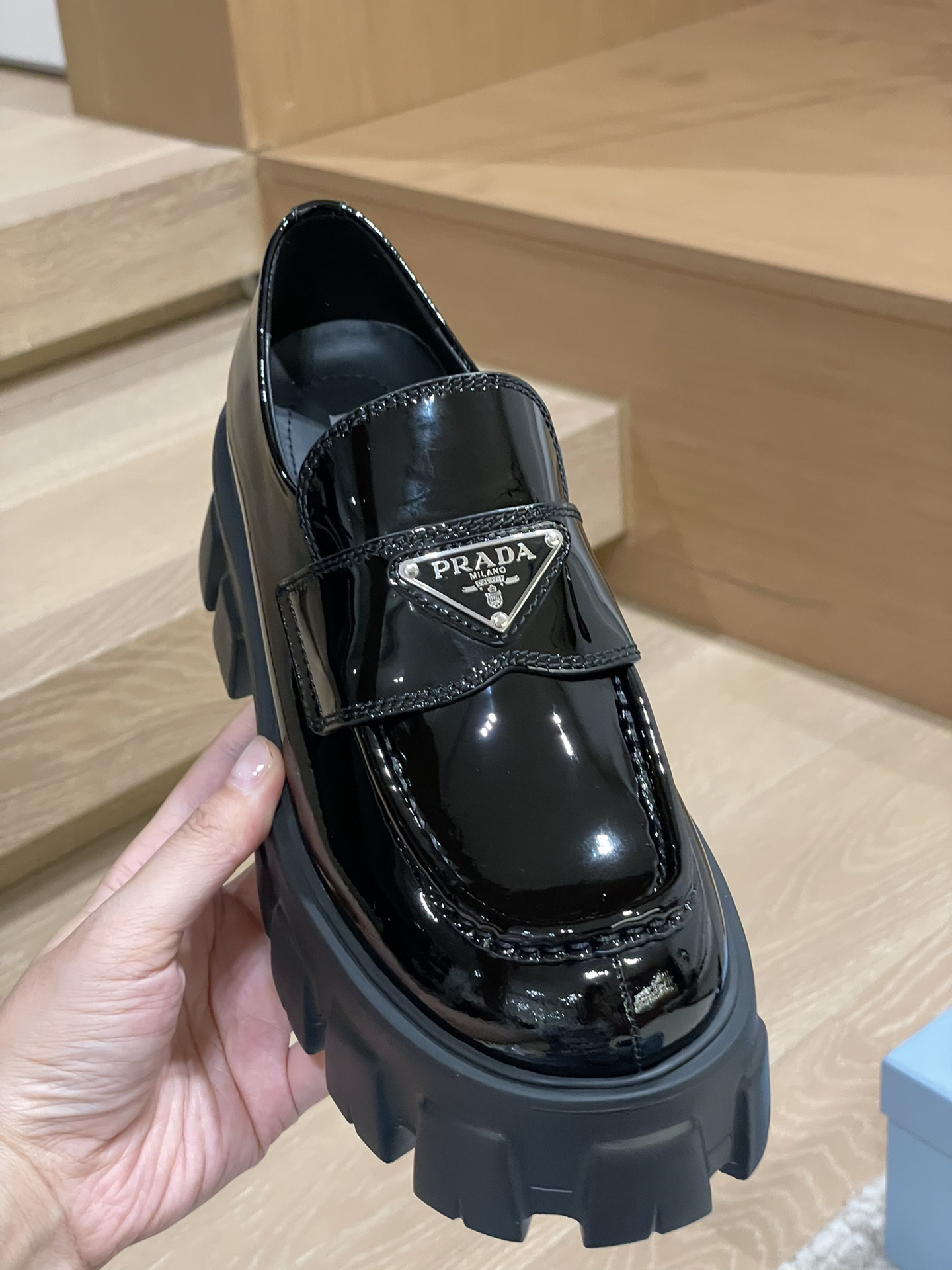 Prada women's leather shoes-37