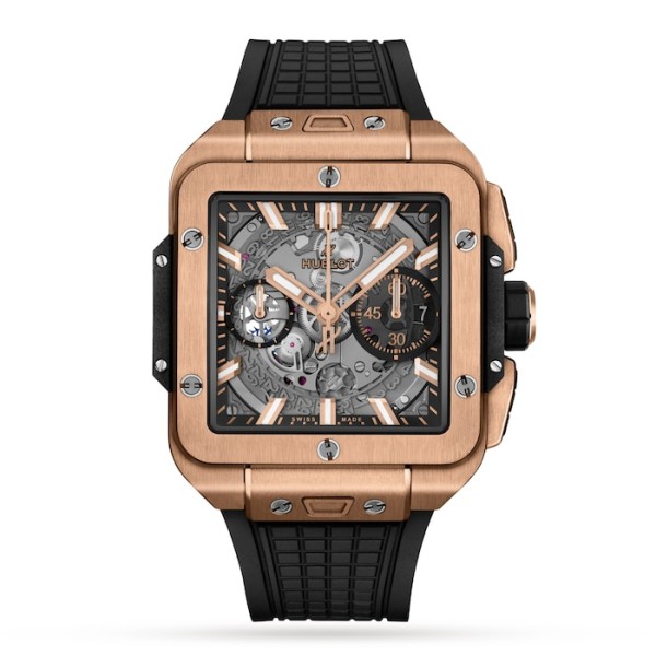 Square Bang Men Automatic Skeleton Rubber Watch 821.OX.0180.RX