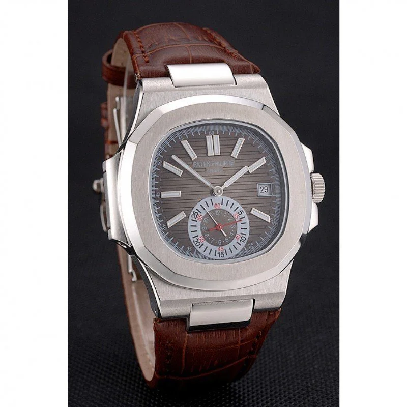 Nautilus 5980R-011 Dial Silver 40 mm, Stainless Steel