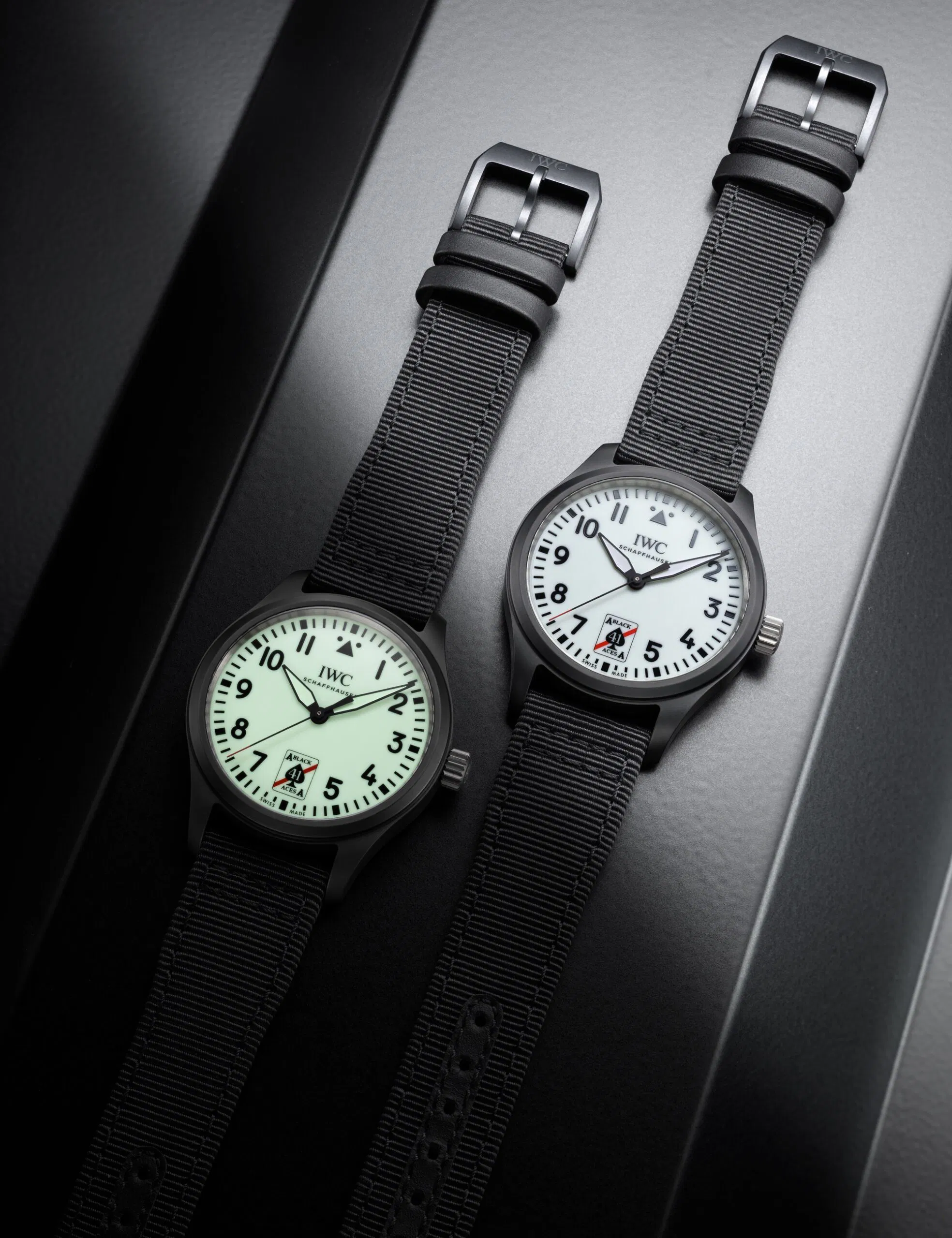 Schaffhausen Pilots watch automatic 41 black aces iw326905
