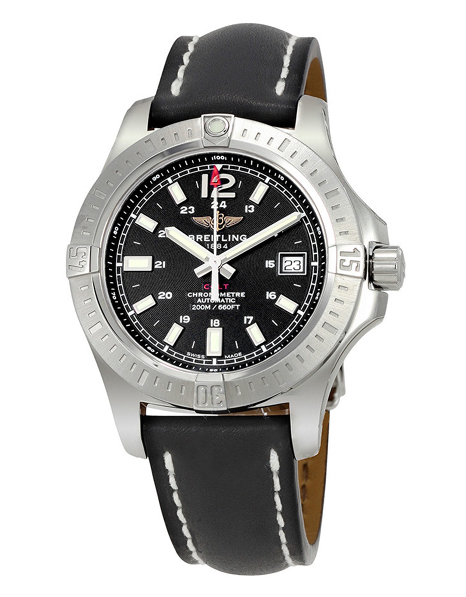 Colt Black Dial Leather Strap A1731311 BE90 429X A18D.1