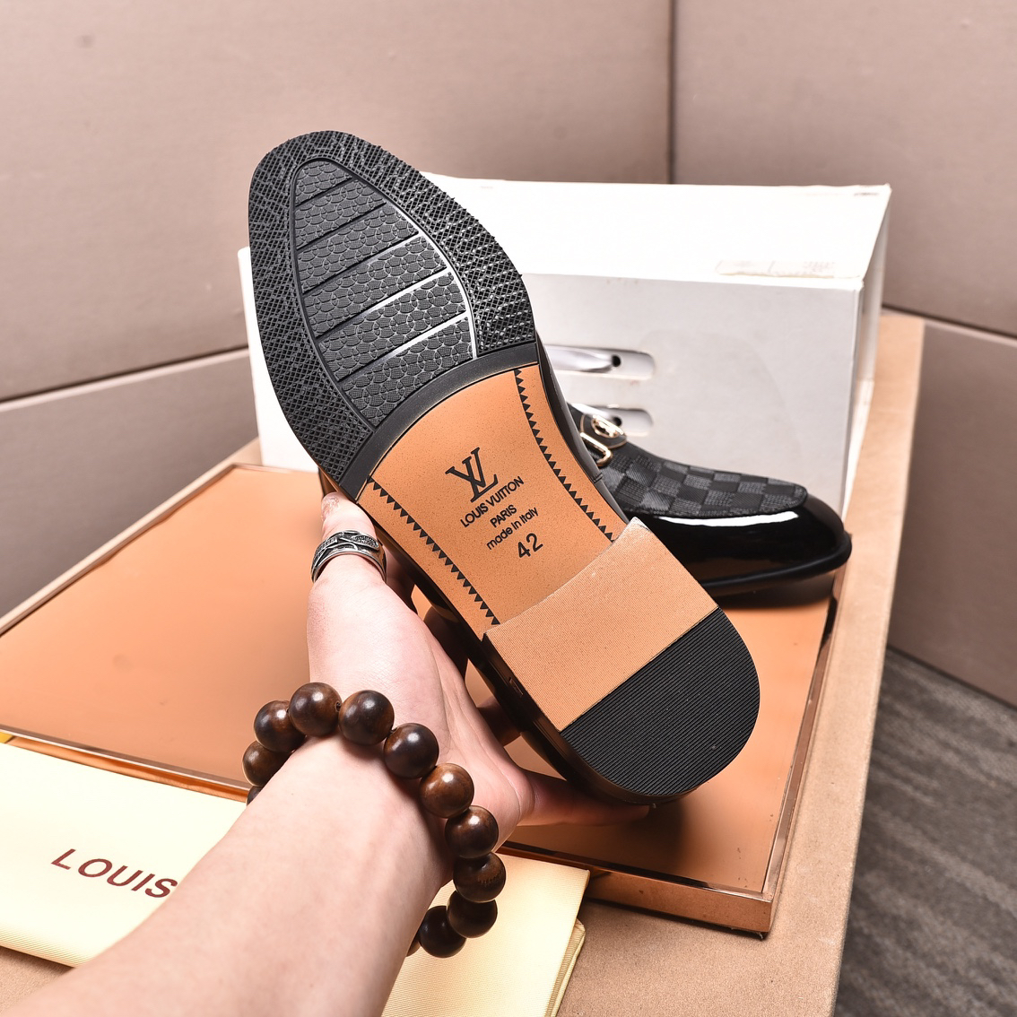 Gucci men's leather shoes-38