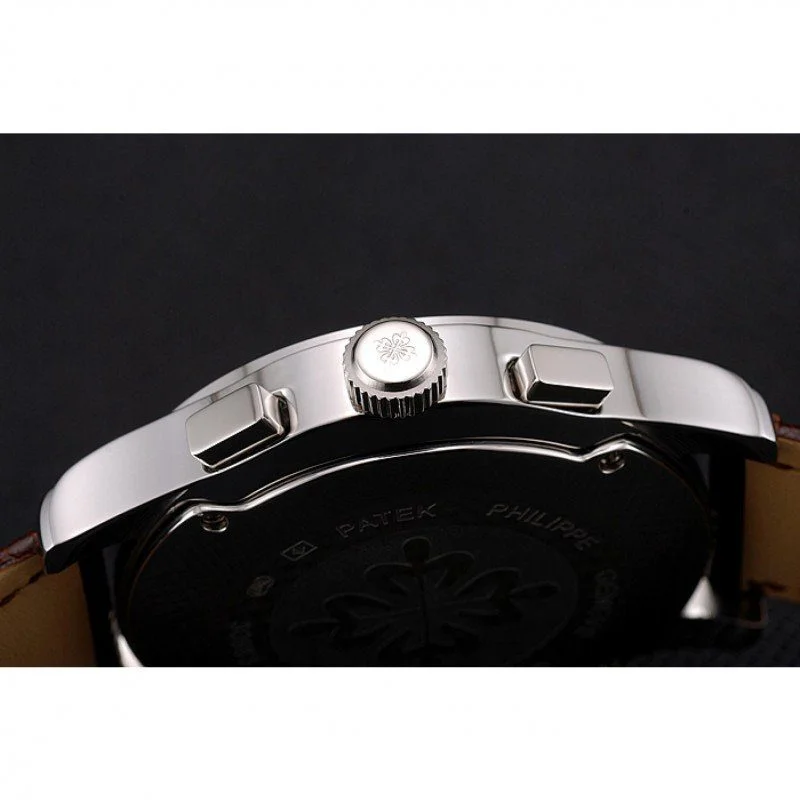 Chronograph White Guilloche Dial White 43 mm, Stainless Steel