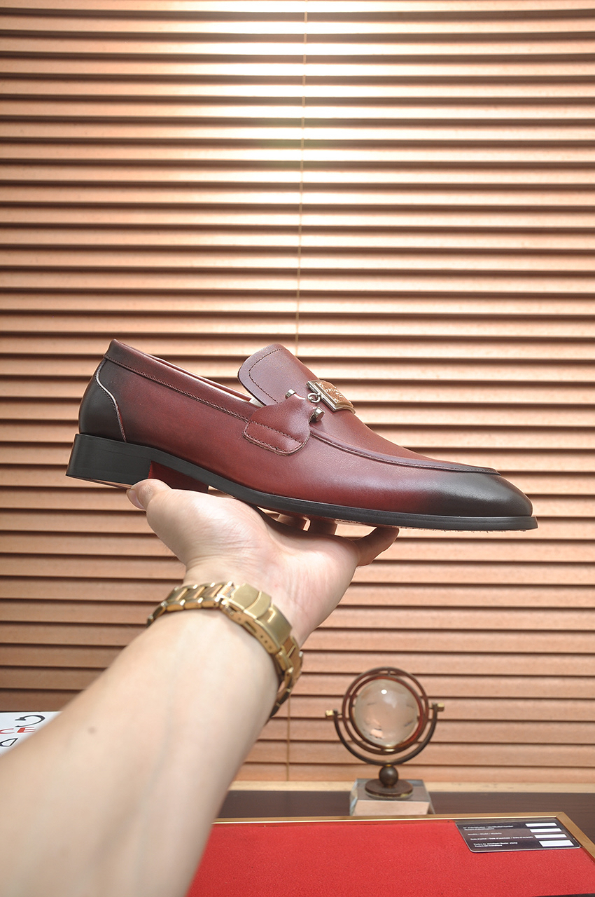 D&G men's leather shoes-1