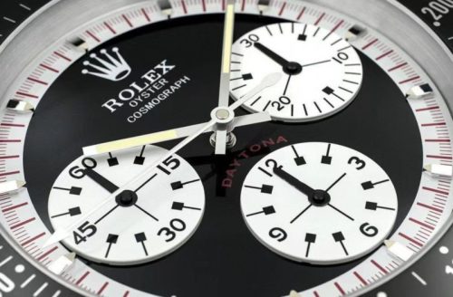 daytona paul newman wall clock white logo