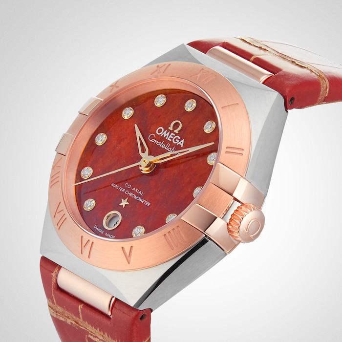 Constellation Co-Axial Master Chronometer 29mm Ladies Watch Red