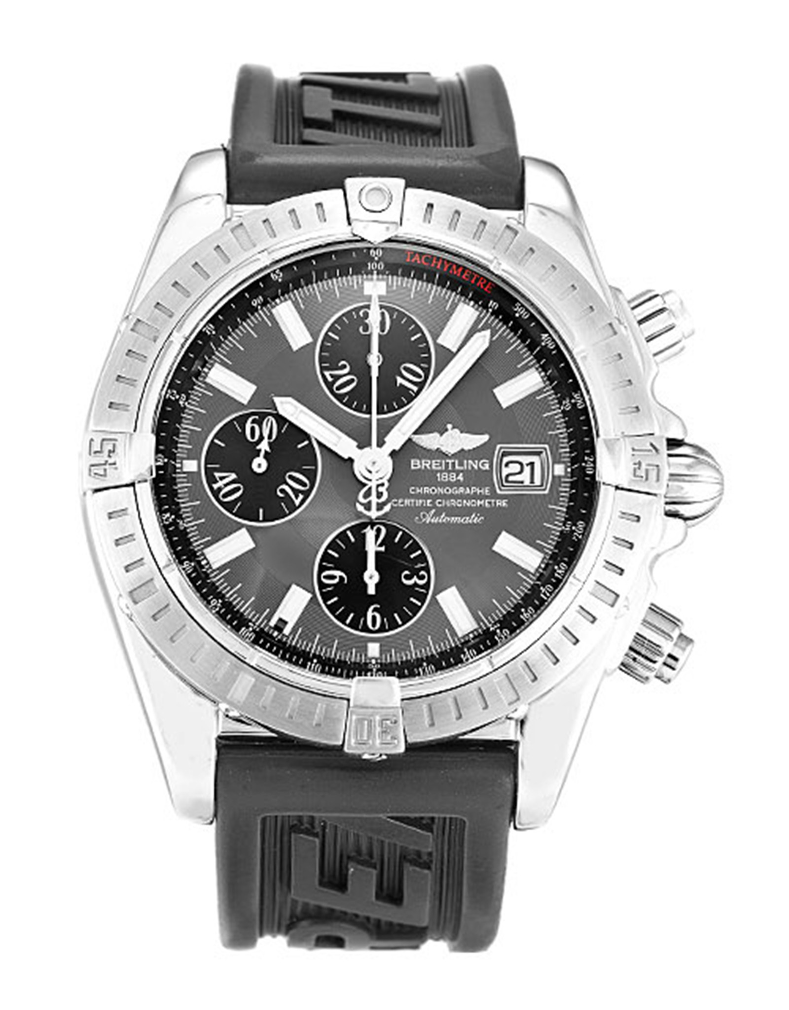 Chronomat Evolution Black Dial Stick Markers A13356