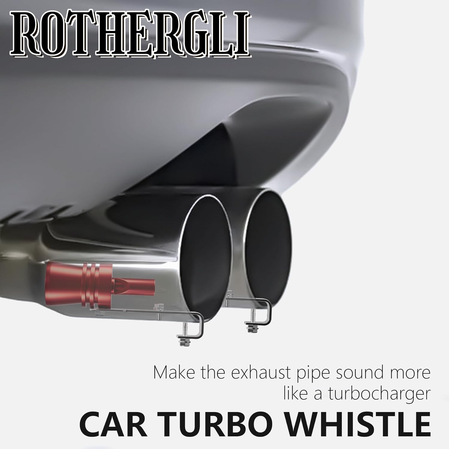 🔥Medium Universal Turbo Sound Noise Exhaust Muffler Pipe Whistle Valve🚗💨