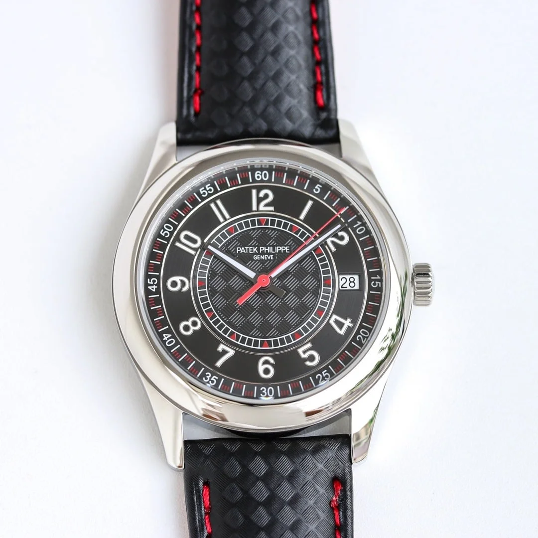 Calatrava 6007G-010 DATE, SWEEP SECONDS. 40 mm,White gold