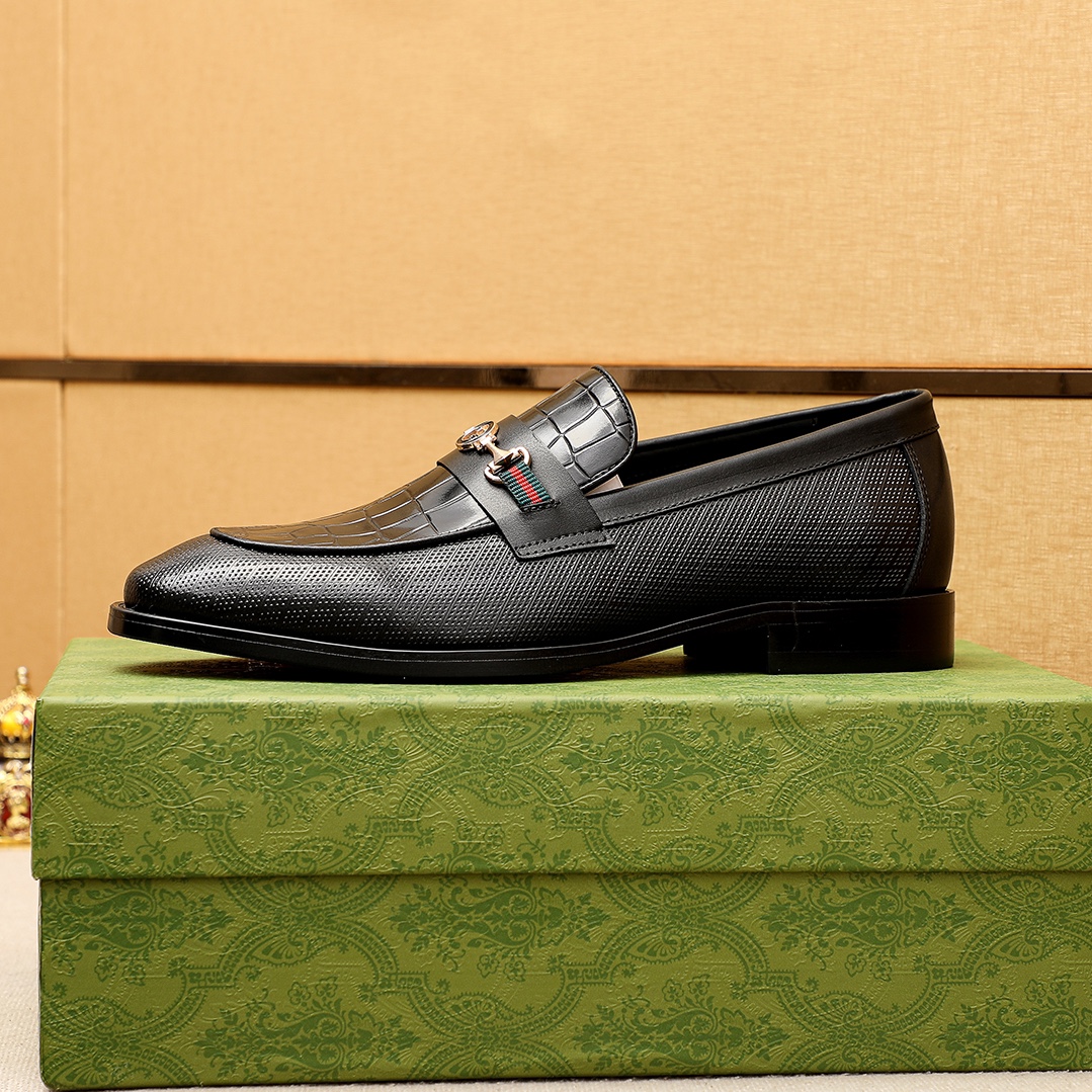 Gucci women's leather shoes-65