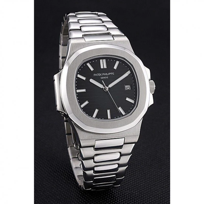 Nautilus 3711/1B Dial Black 39 mm, Stainless Steel
