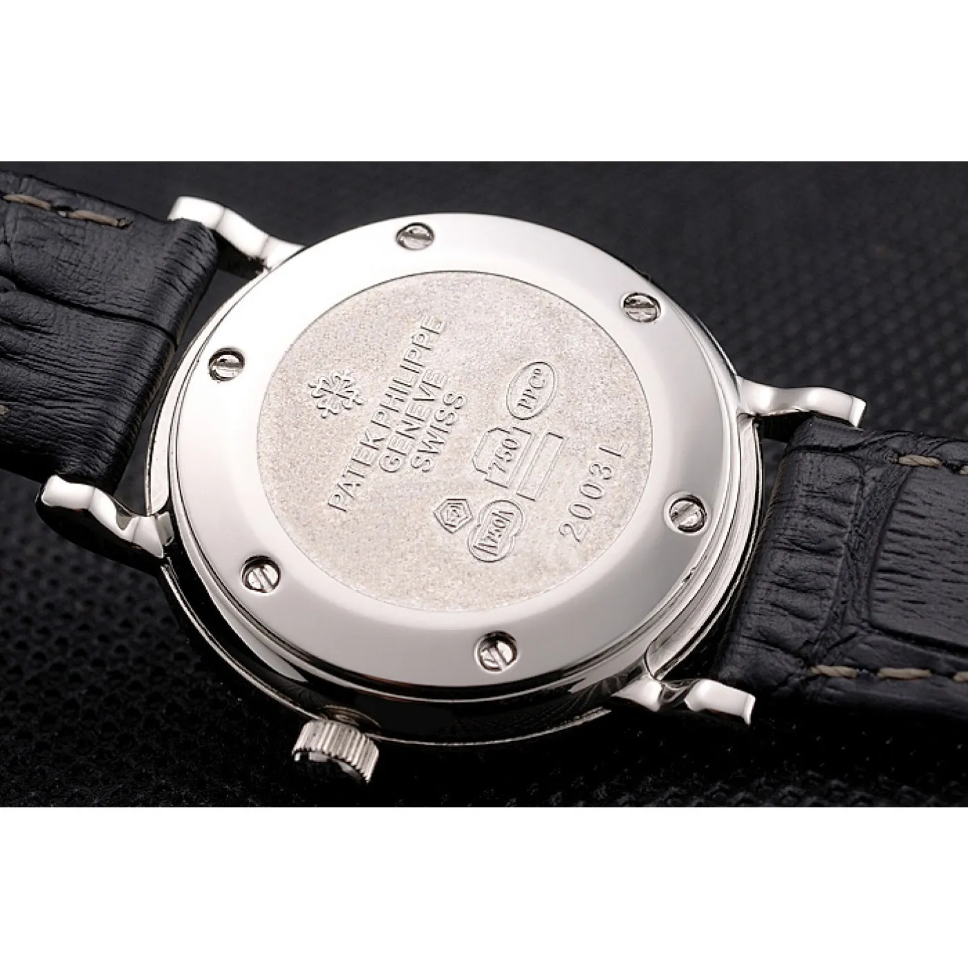 Calatrava Roman Dial White 28 mm, Stainless Steel