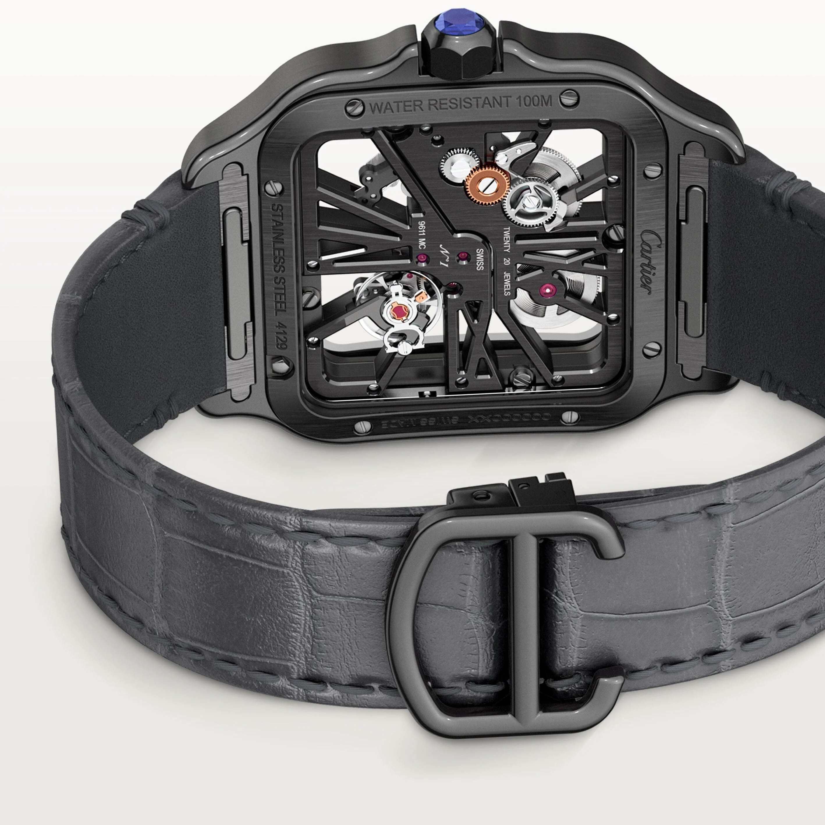 Santos de skeleton watch CRWHSA0009(Box NOT Included)
