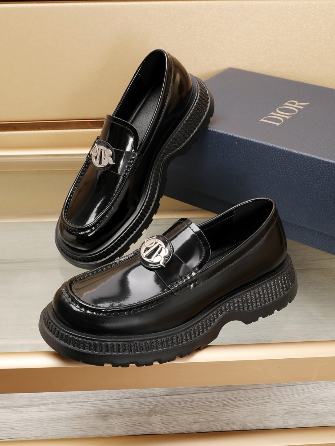 Dior men's leather shoes-70