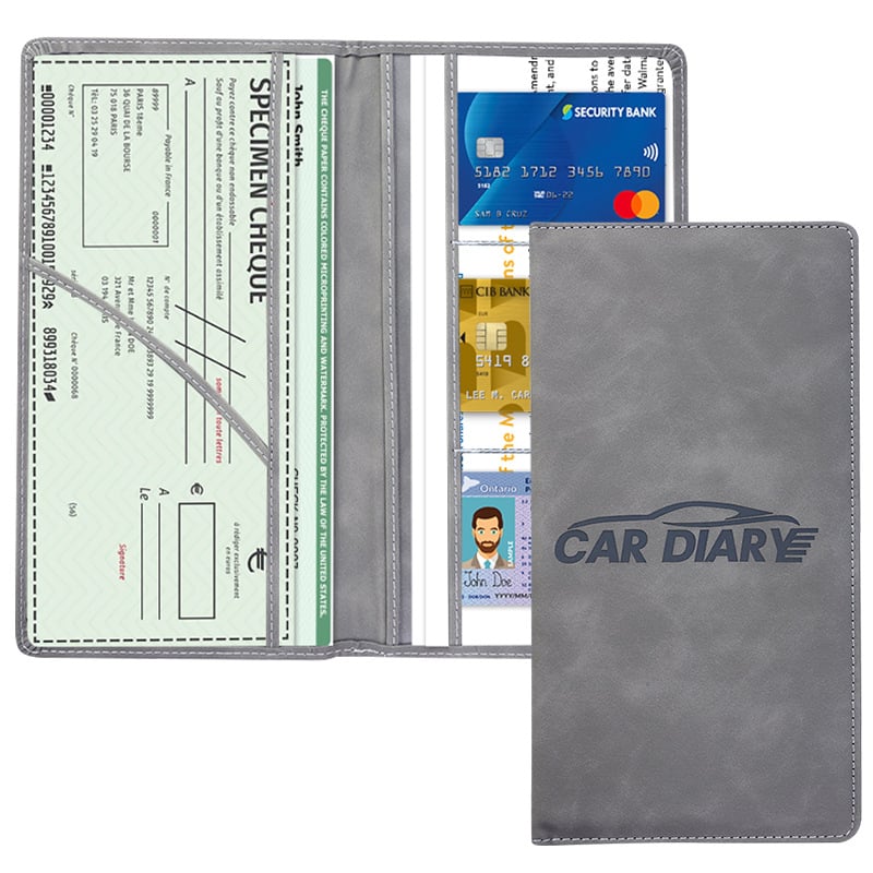 ✨Car Registration & Insurance Card Holder-With Magnetic Shut for Cards, Essential Document, Driver License