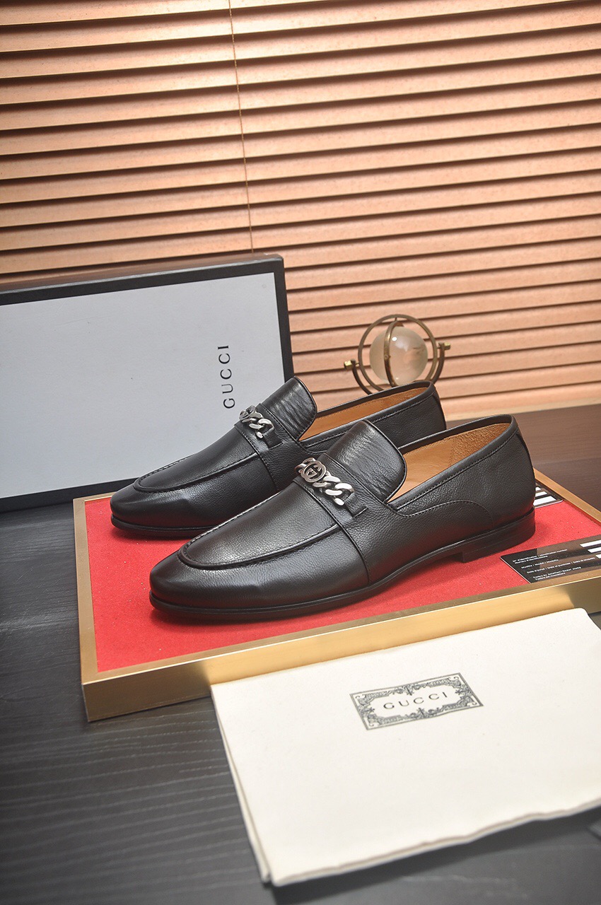 Prada men's leather shoes-23