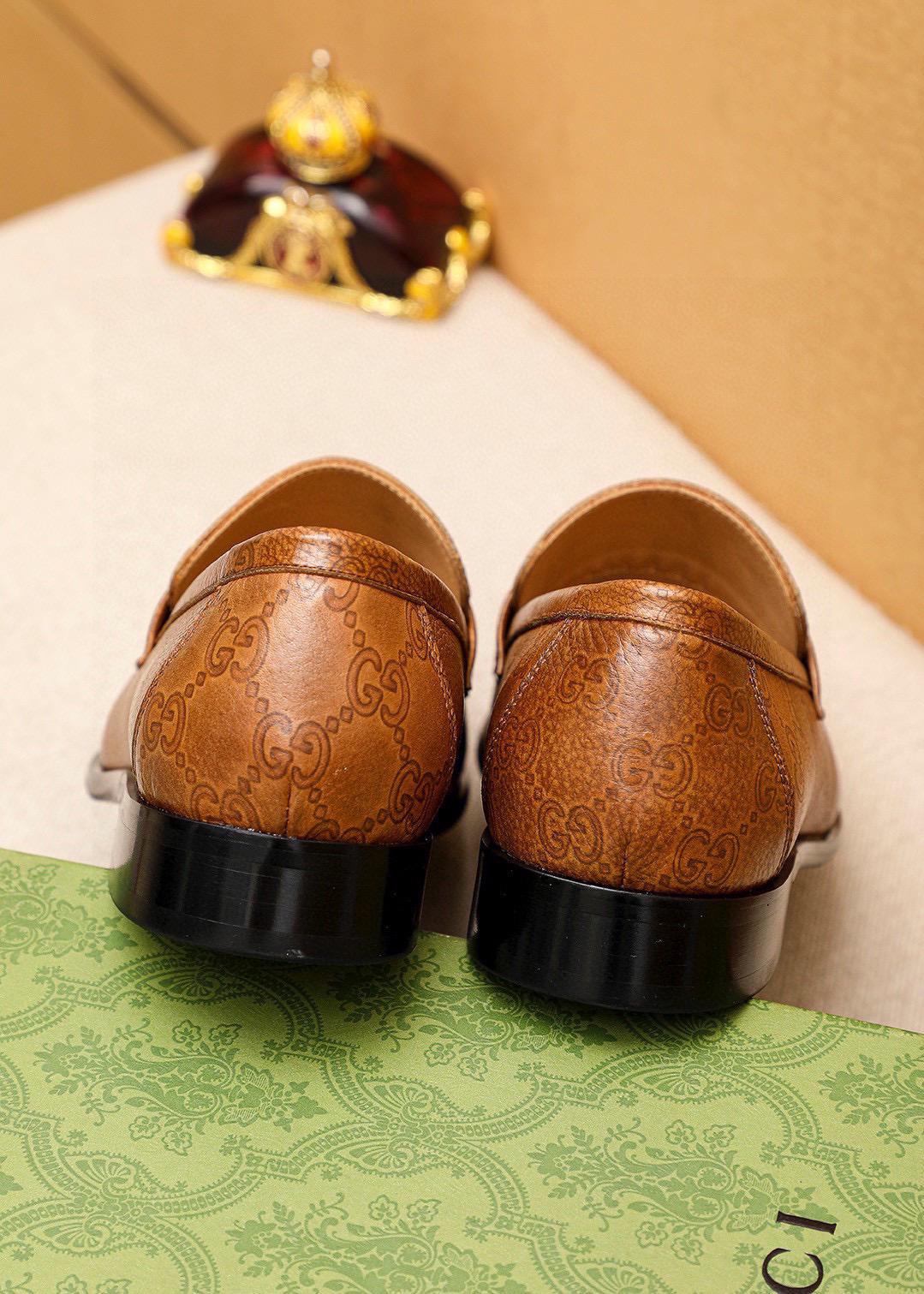 Gucci men's leather shoes-75