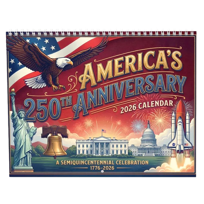 🏆New Year 60% OFF-🌟 America’s 250th Anniversary 2026 Patriotic Calendar 🌟