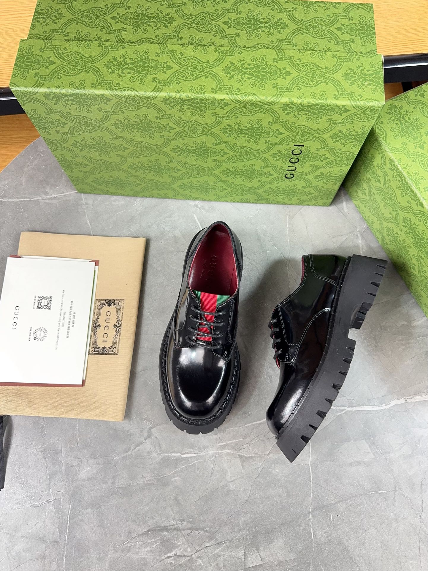 Gucci women's leather shoes-95