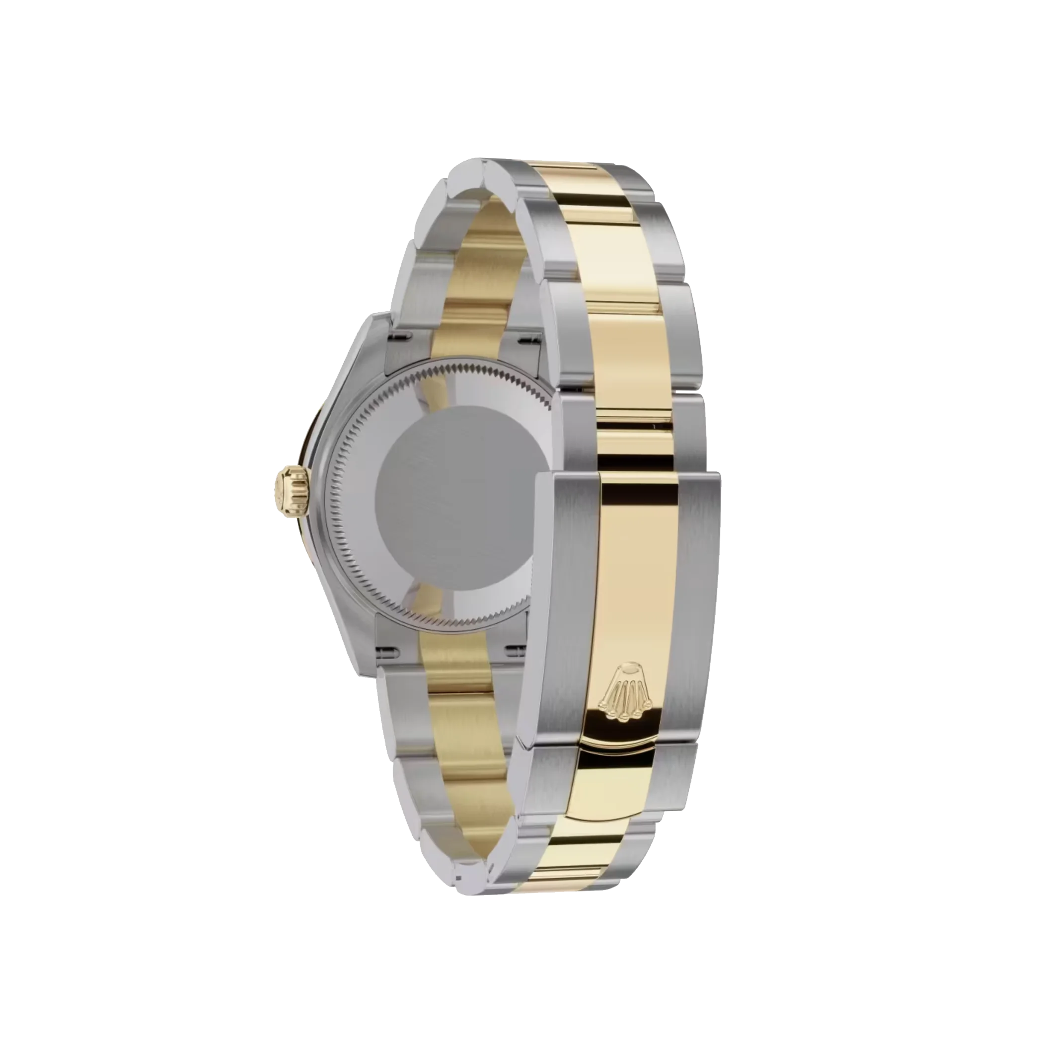 Datejust: Oystersteel and yellow gold, silver, diamond-set, m278343rbr-0003