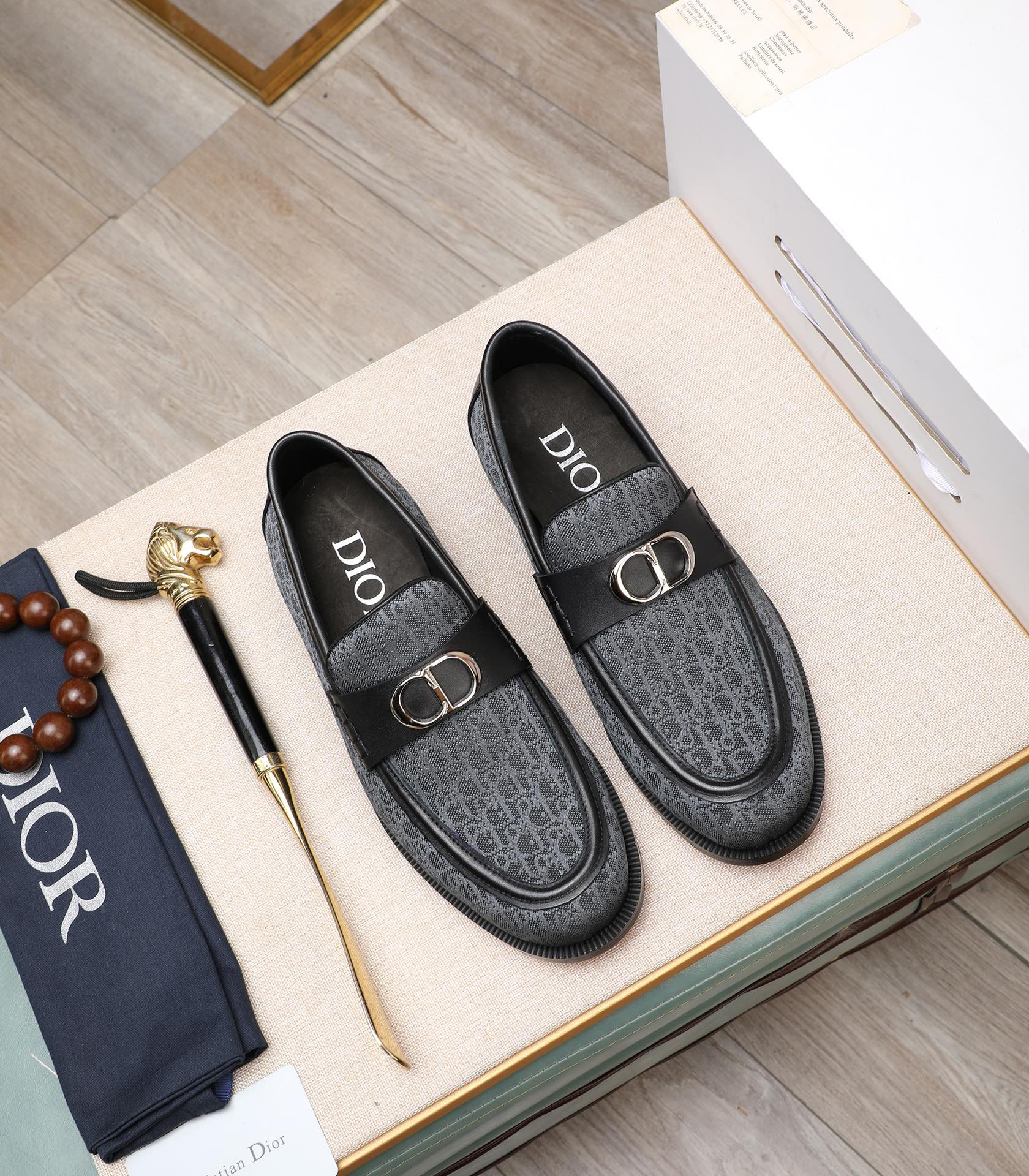 Dior men's leather shoes-62