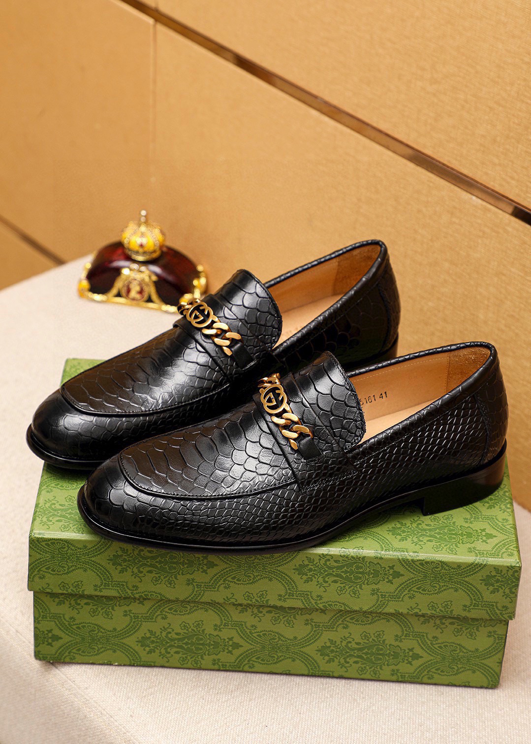 Gucci men's leather shoes-76