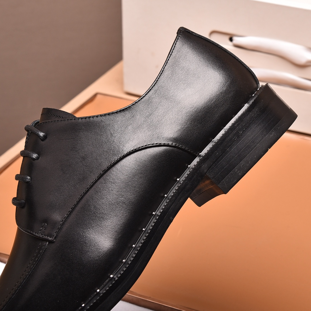 Prada men's leather shoes-10