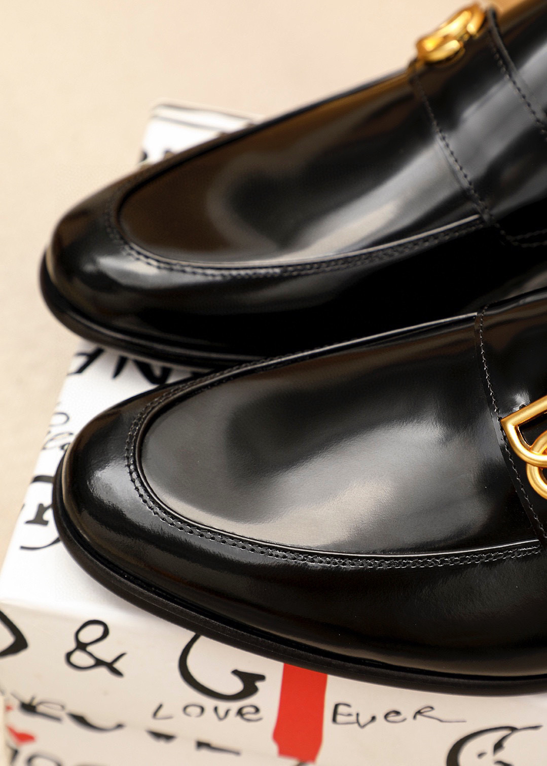 D&G men's leather shoes-54