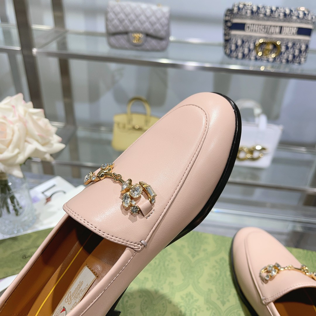 Gucci women's leather shoes-22