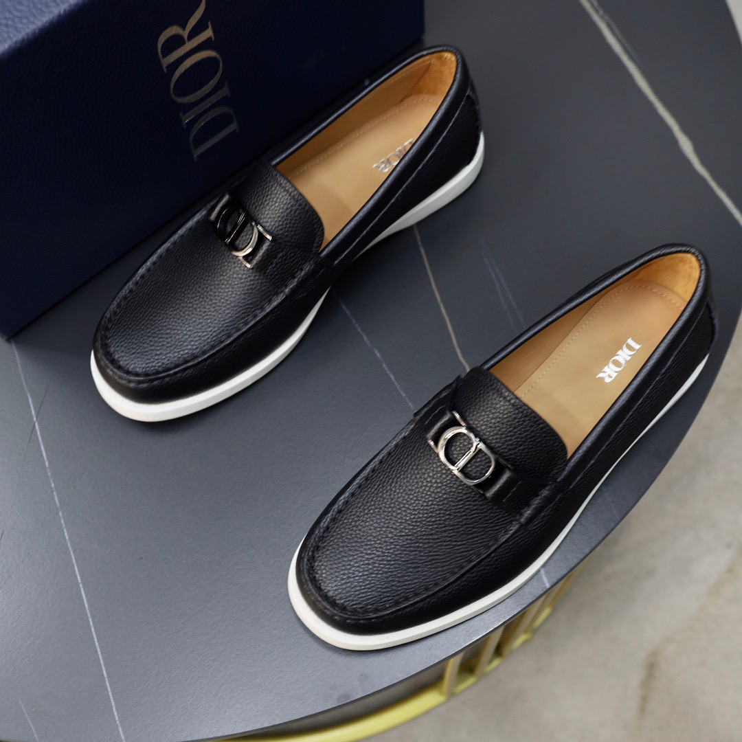 Dior men's leather shoes-22